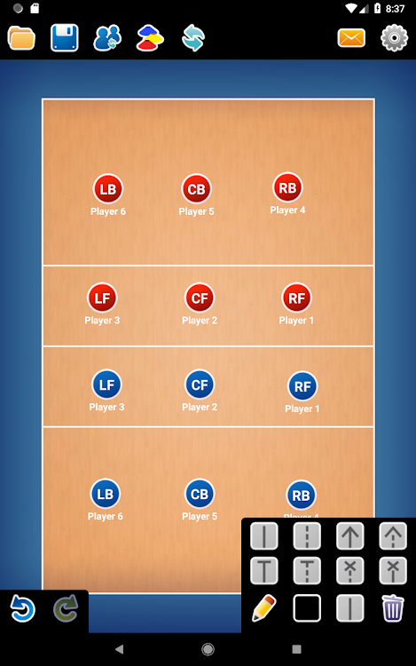 Coach Tactic Board: Volley - 1.6 - (Android)