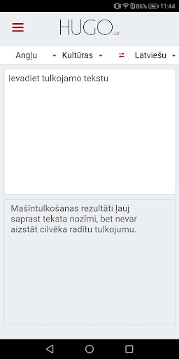 Hugo.lv Tulkotājs Screen 2