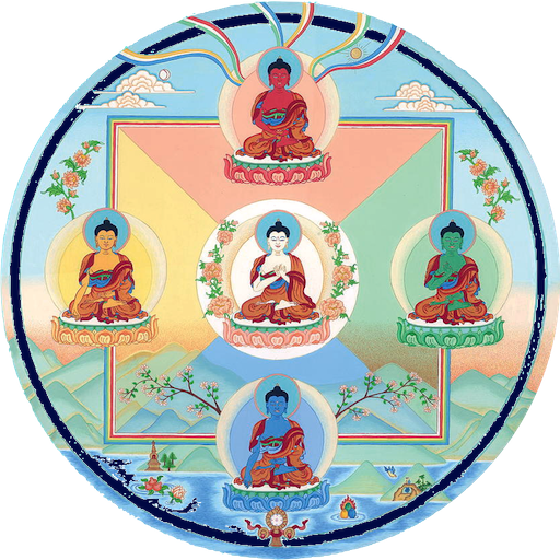Five Dhyani Buddhas logo