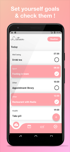 Android application Listeen screenshort