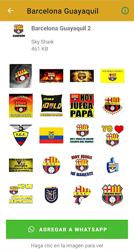 Stickers Barcelona Guayaquil Screen 3