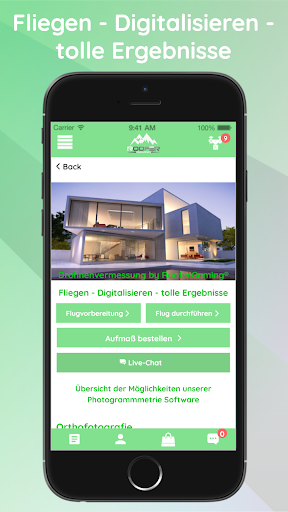 Android application Drohnenvermessung screenshort