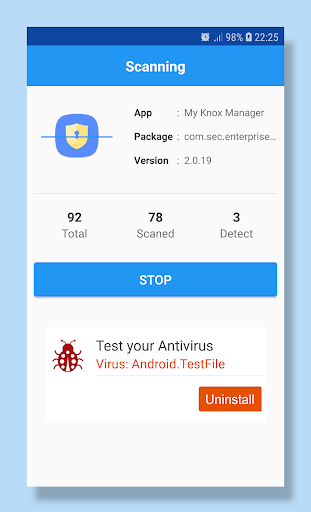 1 Antivirus: one Click to Scan Screen 2