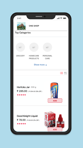 One Shop Screen 2