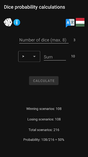Dice Math Screen 2