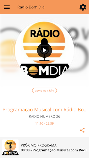 Android application Rádio Bom Dia screenshort