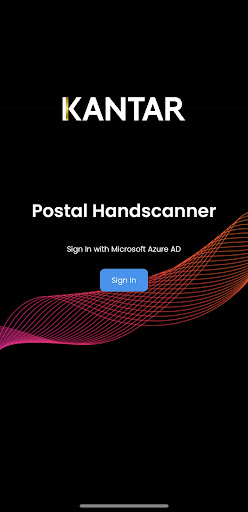 Android application Postal RFID Handscanner screenshort