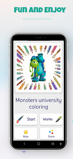 Monsters University Color Game Screen 3