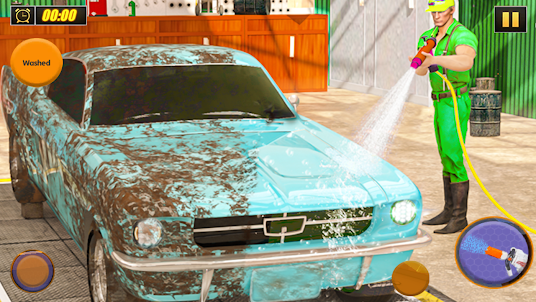 Car Power Wash Car Games 3D