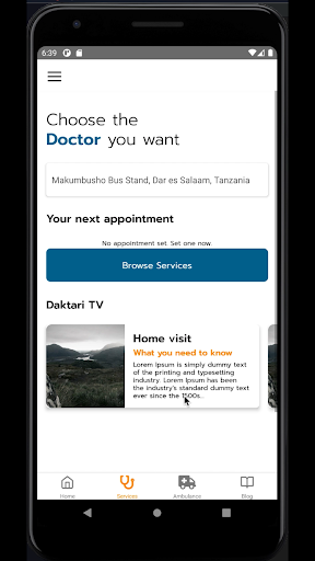 (DR) Daktari Nyumbani Screen 3