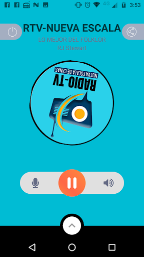 Android application Radio TV nueva escala canas screenshort