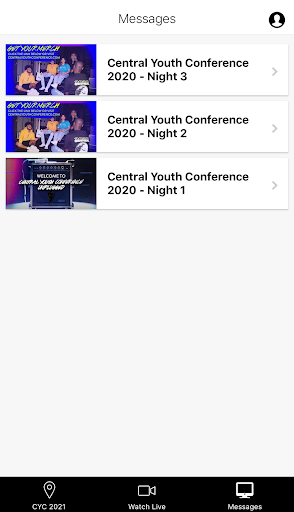 Central Youth Conference Screen 2
