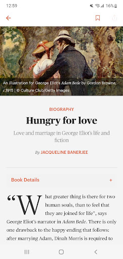 Screenshot of The Times Literary Supplement.