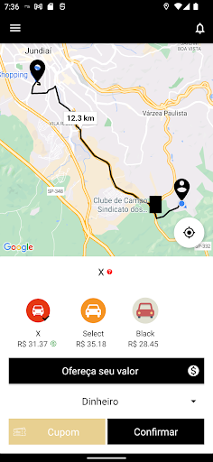 Android application Balcar Passageiro screenshort