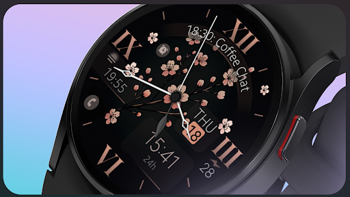Classic Flowers watch face screenshot 6