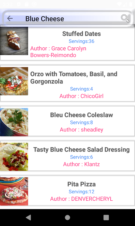 Blue cheese recipe - 6.0 - (Android)