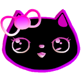Neon Lily Kitty Live Wallpaper icon