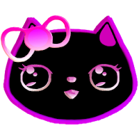 Neon Lily Kitty Live Wallpaper