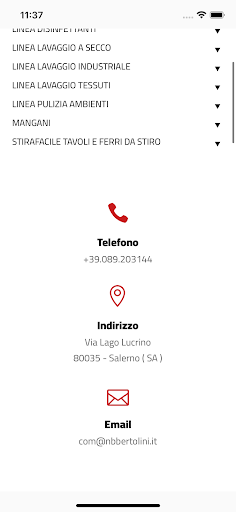 Bertolini Shop Screen 3