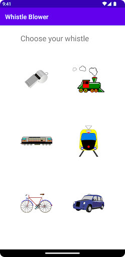 Android application Whistle Blower screenshort