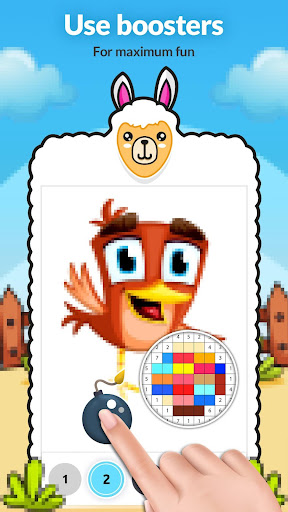 Screenshot of Animal Color by Number Book