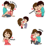 Top 50 Social Apps Like Funny Couple In Love stickers - WAStickerApps - Best Alternatives