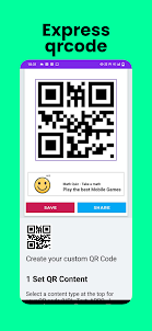 Express QRcode create or share