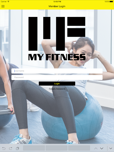 My Fitness Screen 3