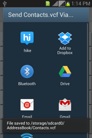 Address Book Screen 3