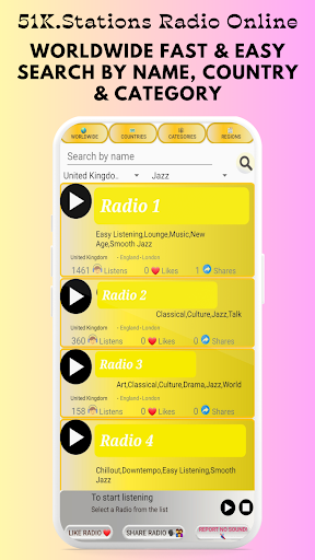 51K Radios Live FM AM Screen 3