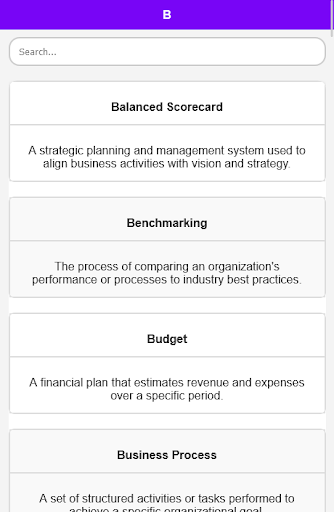 Management Dictionary