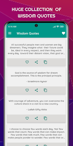 Android application Wisdom Quotes-Wise Mind Quotes screenshort