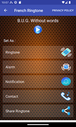 French Ringtone Screen 2