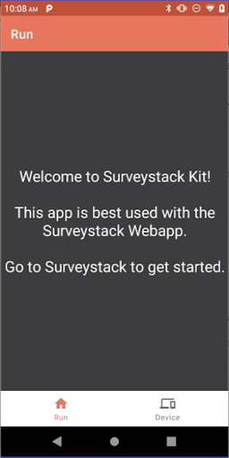 Android application SurveyStack Kit screenshort