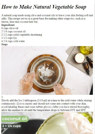How to Make Soap Screen 2