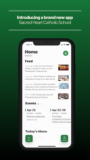 Android application Sacred Heart Catholic School screenshort