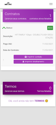 NETHIT - Central do Assinante Screen 2