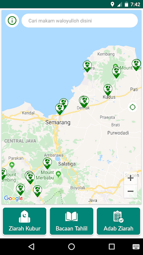 Android application Peta Ziarah (Makam Waliyulloh) screenshort