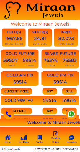 Android application Miraan Jewels screenshort