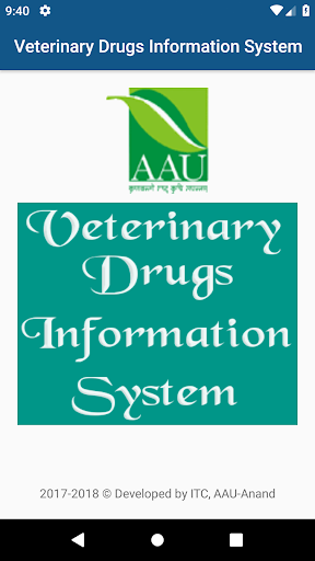 Android application Veterinary Drugs Information screenshort