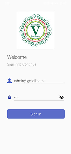 Android application Vivvid Chits Employee screenshort