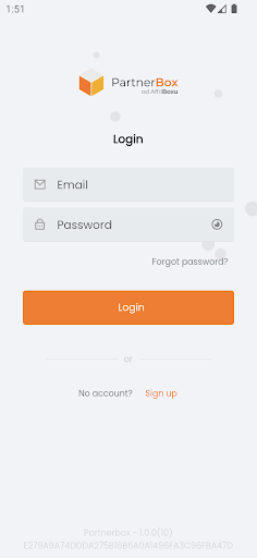 Android application Partnerbox screenshort