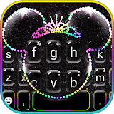 Silver Glitter Minny Keyboard Theme icon