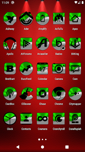 Half Light Green Icon Pack Screen 2