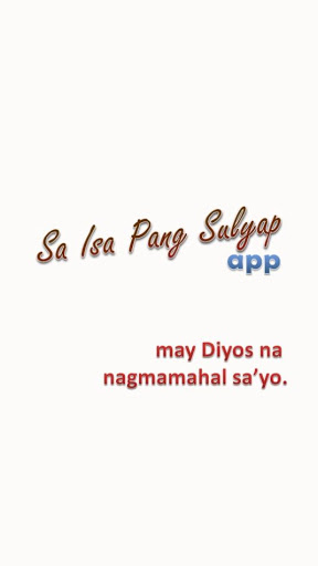 Android application Sa Isa Pang Sulyap App screenshort