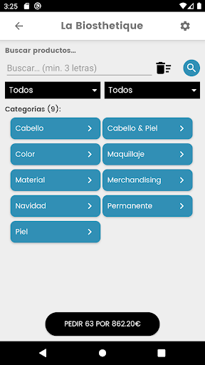 La Biosthetique - App Pedidos Screen 3