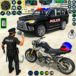 आधुनिक पुलिस डरावना कार पार्क की आइकॉन इमेज
