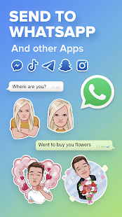 Miroir: créateur de meme emoji, autocollants d'avatar faceapp
