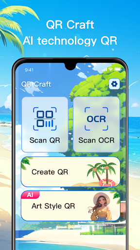 Android application QR Craft: AI QR & OCR Scanner screenshort