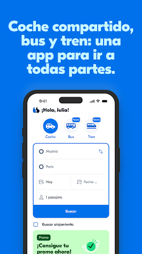 BlaBlaCar: Viaja por menos Captura de Pantalla de la Aplicación Android 1